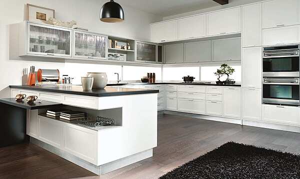 Кухня с пенинсулой из материала ASTER CUCINE  Timeline фабрика Aster Cucine из Италии. Фото №4