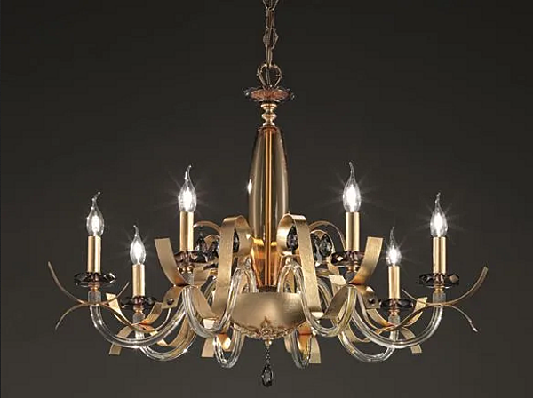 Люстра с кристаллами Сваровски Nuage L8 Euroluce Lampadari фабрика EUROLUCE LAMPADARi из Италии. Фото №1