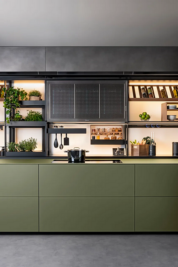 Стеклянная встроенная кухня с новой системой Logica VALCUCINE Artematica Vitrum фабрика VALCUCINE из Италии. Фото №3
