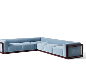 Угловой диван с тканевой обивкой CASSINA Cornaro