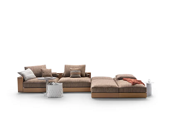 Секционный садовый диван из ткани FLEXFORM Hamptons фабрика FLEXFORM из Италии. Фото №6