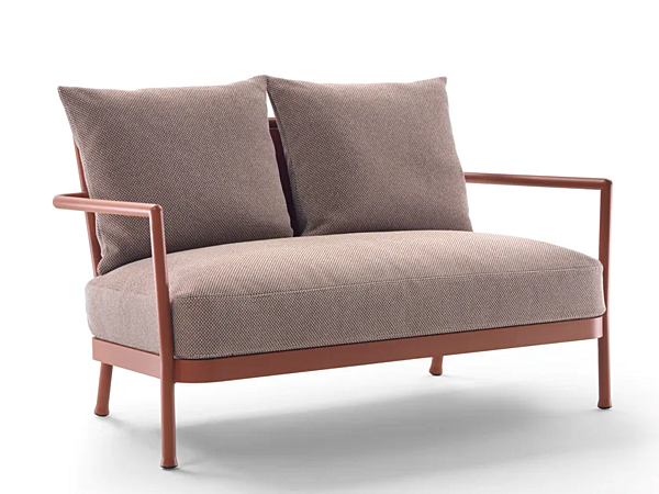 Двуспальный садовый диван из алюминия и ткани FLEXFORM CAMARGUE 2A6A3 фабрика FLEXFORM из Италии. Фото №2