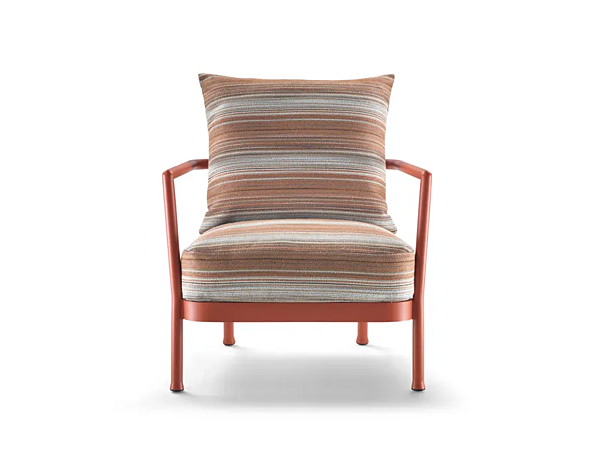 Кресло с подлокотниками из алюминия и ткани CAMARGUE FLEXFORM 2A6C1 фабрика FLEXFORM из Италии. Фото №8