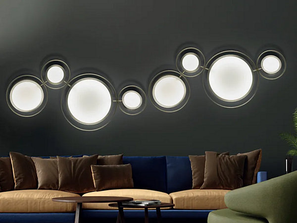 Настенный и потолочный светильник из металла Girasole Euroluce Lampadari фабрика EUROLUCE LAMPADARi из Италии. Фото №1
