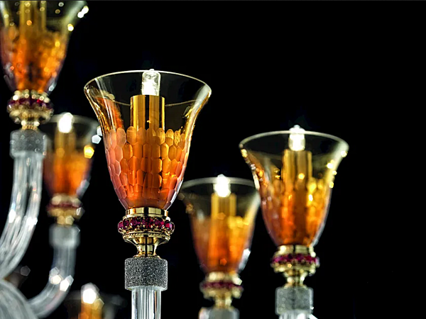 Люстра с кристаллами Сваровски Claire L12 6 6 Euroluce Lampadari фабрика EUROLUCE LAMPADARi из Италии. Фото №2