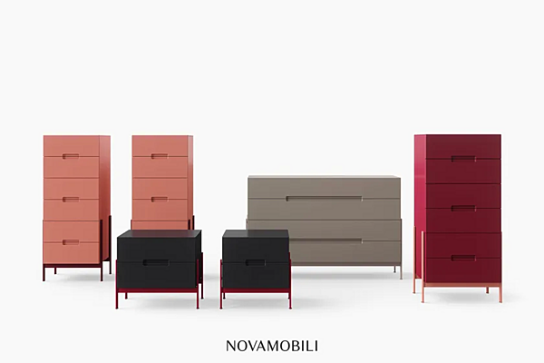 Комод из дерева с ящиками NOVAMOBILI FLOAT фабрика NOVAMOBILI из Италии. Фото №5