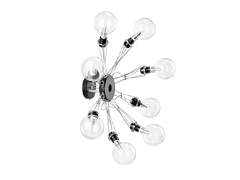 Настенный светильник из стекла и алюминия с регулировкой яркости Lumina Matrix Otto P 389