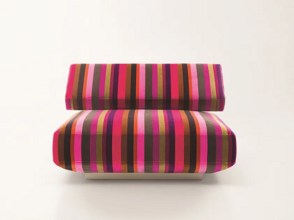 Модульное бархатное кресло с мягкой спинкой PAOLA LENTI Agio B126AA фабрика PAOLA LENTI из Италии. Фото №2