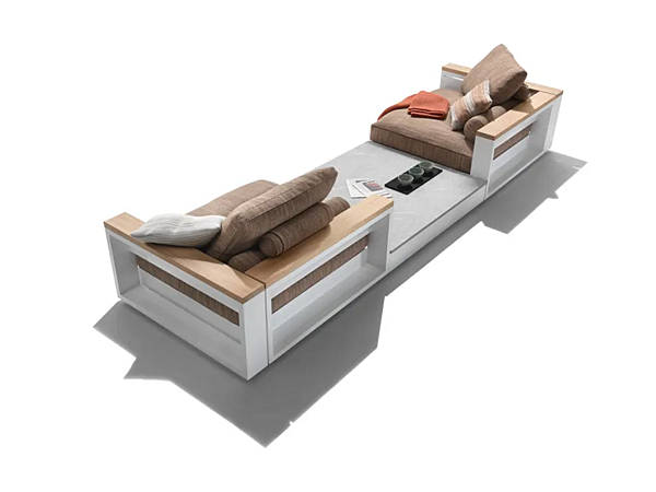 Секционный диван из ткани для сада FLEXFORM FREEPORT фабрика FLEXFORM из Италии. Фото №3