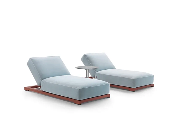 Шезлонг с регулируемой спинкой из текстиля FLEXFORM MILOS фабрика FLEXFORM из Италии. Фото №5