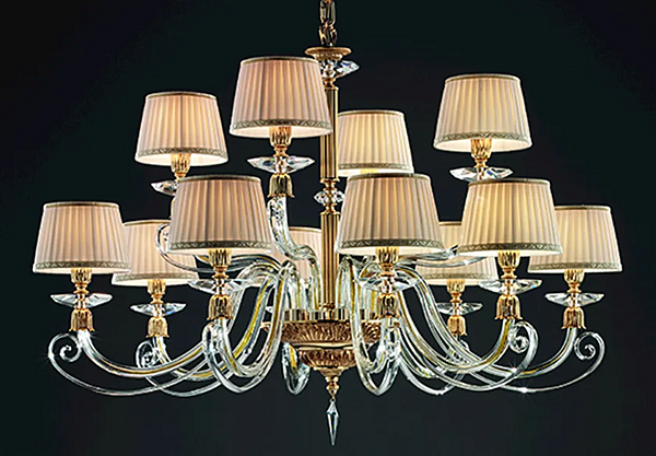 Люстра с кристаллами Сваровски из коллекции Sirio L8 4 Euroluce Lampadari фабрика EUROLUCE LAMPADARi из Италии. Фото №2