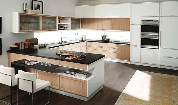 Кухня с пенинсулой из материала ASTER CUCINE  Timeline фабрика Aster Cucine из Италии. Фото №3