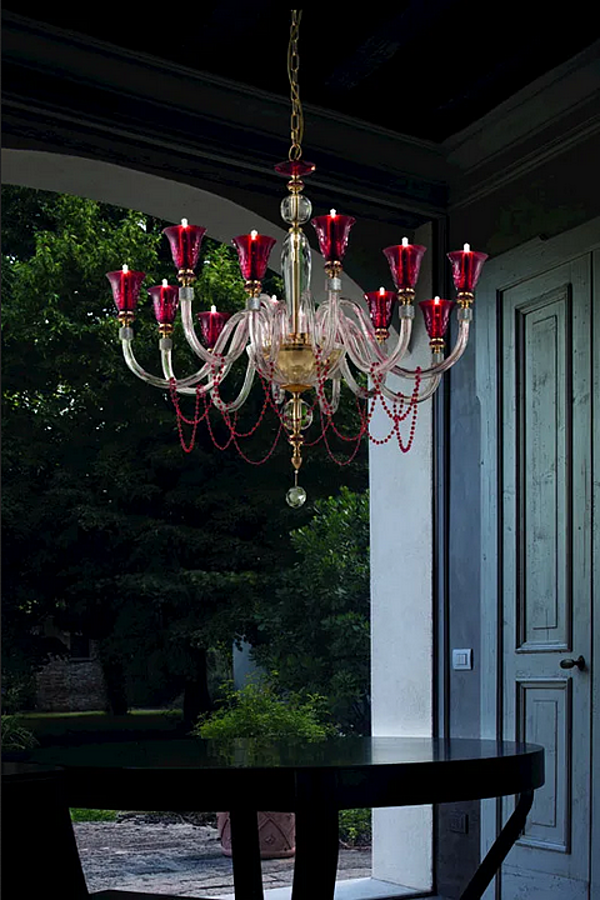 Люстра с кристаллами Сваровски Claire L6 6 Euroluce Lampadari фабрика EUROLUCE LAMPADARi из Италии. Фото №2