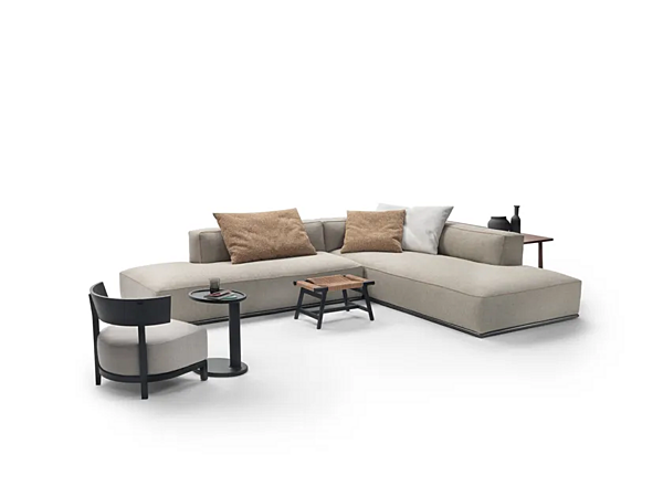 Секционный диван из ткани с интегрированным местом для журналов FLEXFORM PERRY фабрика FLEXFORM из Италии. Фото №18