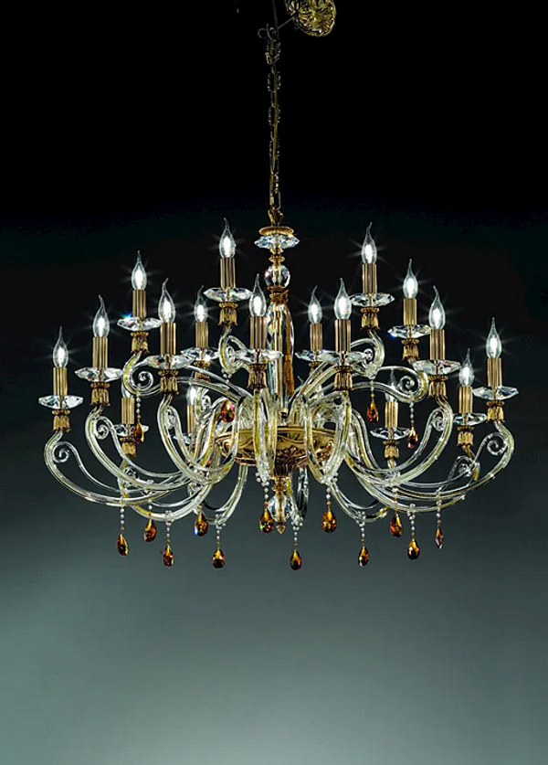 Люстра с кристаллами Сваровски Venere L12 6-top Euroluce Lampadari фабрика EUROLUCE LAMPADARi из Италии. Фото №2