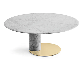 Овальный стол из мрамора Каррара Gallotti&Radice OTO BIG Овальный стол из мрамора Каррара Gallotti&Radice OTO BIG фабрика Gallotti & Radice из Италии