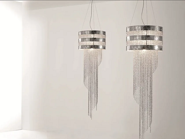 Подвесная лампа с кристаллами Сваровски Dafne Euroluce Lampadari фабрика EUROLUCE LAMPADARi из Италии. Фото №1