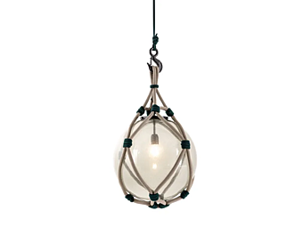 Подвесная лампа из blown glass для улицы CASSINA Bollicosa Nautilus 09431