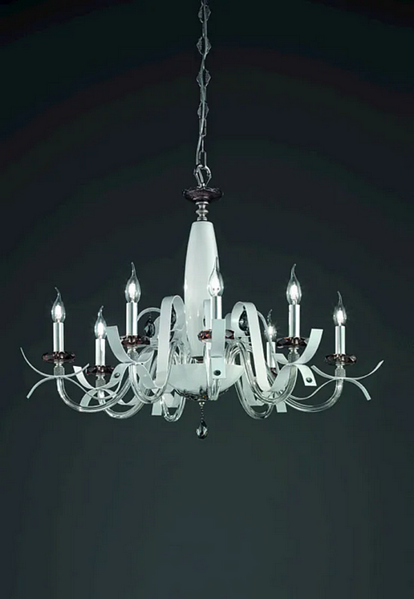 Люстра с кристаллами Сваровски Nuage L8 Euroluce Lampadari фабрика EUROLUCE LAMPADARi из Италии. Фото №2