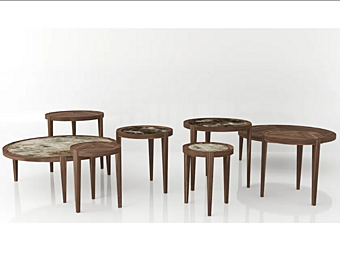 Круглый кофейный стол из мрамора ARTE BROTTO Leonardo L1030N L1030N Круглый кофейный стол из мрамора ARTE BROTTO Leonardo L1030N L1030N фабрика Arte Brotto из Италии