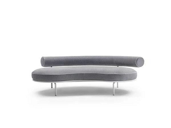 Изогнутый садовый диван из ткани Supermax FLEXFORM фабрика FLEXFORM из Италии. Фото №2