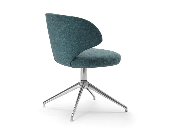 Кресло с обивкой из ткани на вращающейся основе FLEXFORM Susanne 2A702 фабрика FLEXFORM из Италии. Фото №3