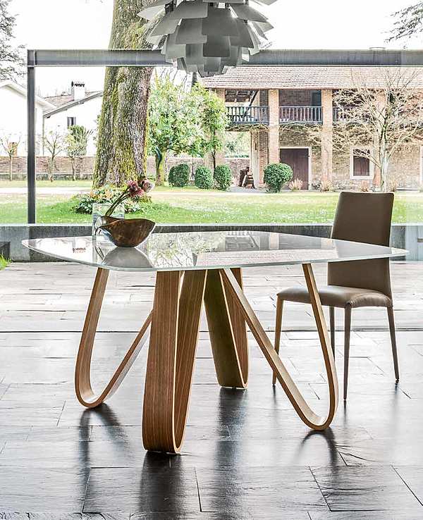 Стол TONIN CASA Modern Collection BUTTERFLY 8070 фабрика TONIN CASA из Италии. Фото №5
