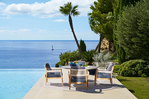 Круглый стол из цемента для сада CASSINA Dine Out фабрика CASSINA из Италии. Фото №2