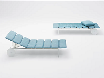 Шезлонг с колесами из материала PAOLA LENTI Miramar B166D