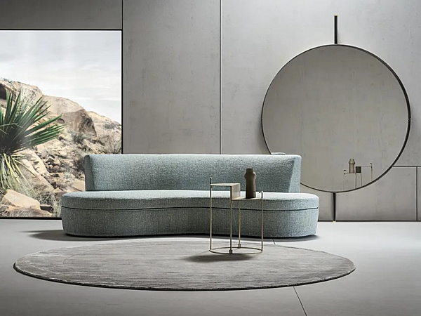 Круглое настенное зеркало из стекла CASAMILANO OBLO фабрика CASAMILANO из Италии. Фото №3