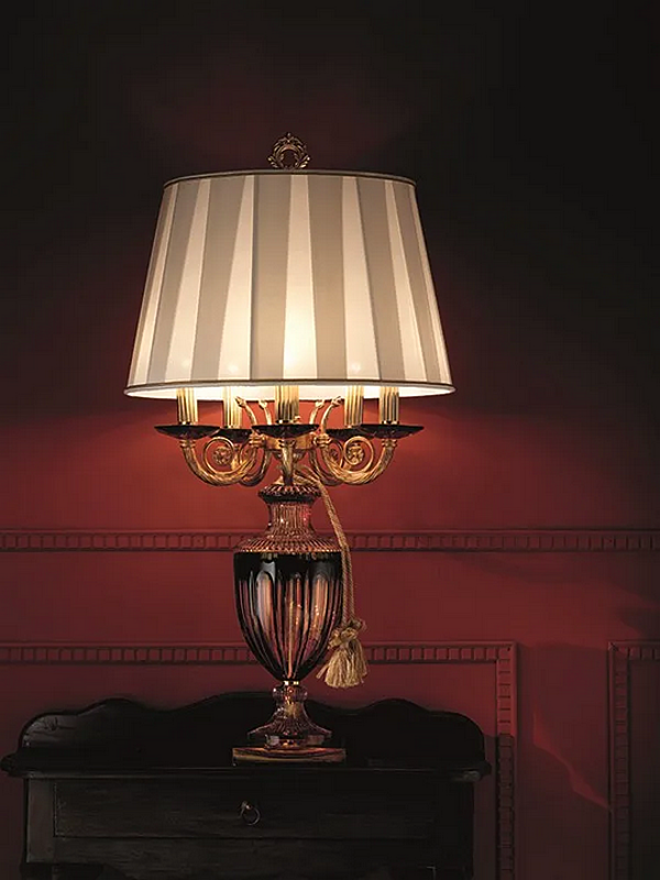 Настольная лампа из металла Zeus Euroluce Lampadari фабрика EUROLUCE LAMPADARi из Италии. Фото №2