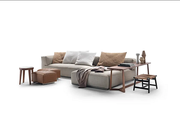 Секционный диван из ткани с интегрированным местом для журналов FLEXFORM PERRY фабрика FLEXFORM из Италии. Фото №17