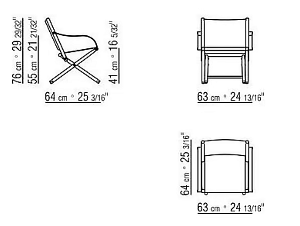 Складной стул из массива дерева Lauren FLEXFORM 02C321 фабрика FLEXFORM из Италии. Фото №6