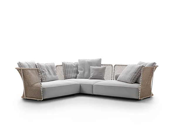 Угловой садовый диван из ткани FLEXFORM  Oasis Angular фабрика FLEXFORM из Италии. Фото №1