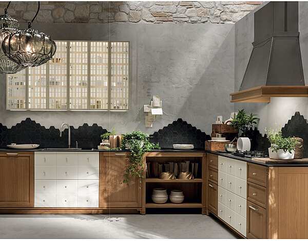 Кухня с островом из материала ASTER CUCINE Portrait LACCATO фабрика Aster Cucine из Италии. Фото №5
