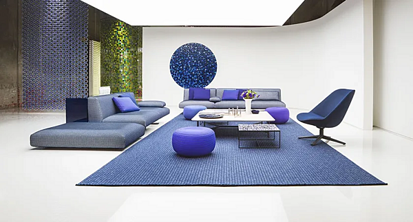 Низкий квадратный кофейный стол из алюминия PAOLA LENTI Nesso B124D фабрика PAOLA LENTI из Италии. Фото №3
