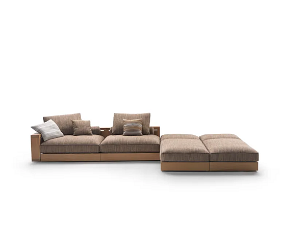 Секционный садовый диван из ткани FLEXFORM Hamptons фабрика FLEXFORM из Италии. Фото №4