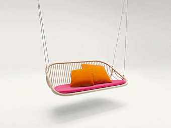Деревянное садовое кресло-качалка PAOLA LENTI Swing B65B