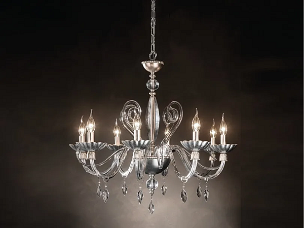 Люстра с кристаллами Florentia L8 Euroluce Lampadari фабрика EUROLUCE LAMPADARi из Италии. Фото №1