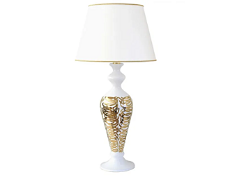 Керамическая настольная лампа Intrecci Dorati L_Antica Deruta ID/2502/L/60