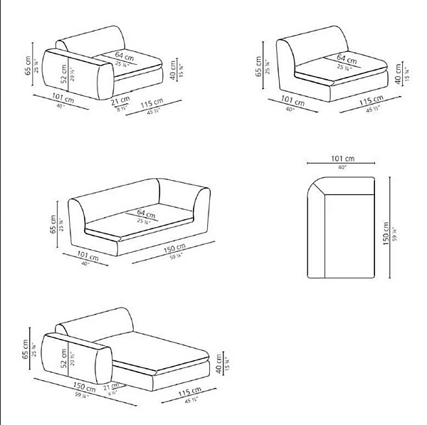 Диван с мягкой спинкой на три места ткань CASAMILANO Botero фабрика CASAMILANO из Италии. Фото №5