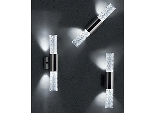 Светодиодная настенная лампа из хрусталя Euroluce Lampadari Gleam фабрика EUROLUCE LAMPADARi из Италии. Фото №1