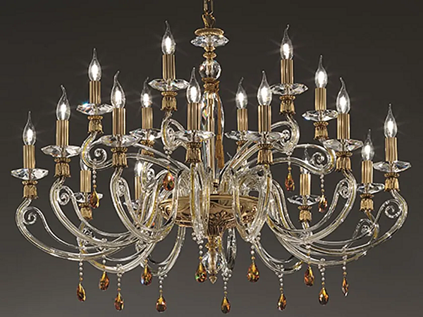 Люстра с кристаллами Сваровски Venere L12 6-top Euroluce Lampadari фабрика EUROLUCE LAMPADARi из Италии. Фото №1