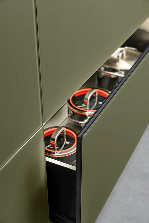 Стеклянная встроенная кухня с новой системой Logica VALCUCINE Artematica Vitrum фабрика VALCUCINE из Италии. Фото №5