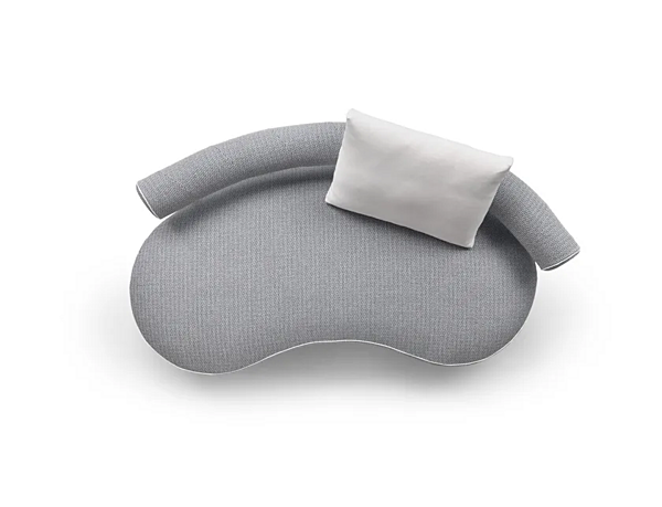 Изогнутый садовый диван из ткани Supermax FLEXFORM фабрика FLEXFORM из Италии. Фото №7