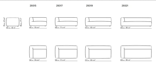 Секционный диван из ткани с интегрированным местом для журналов FLEXFORM PERRY фабрика FLEXFORM из Италии. Фото №21