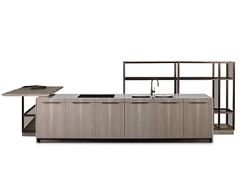 Деревянная кухня с островом GIORGETTI GK 03 Деревянная кухня с островом GIORGETTI GK 03 фабрика GIORGETTI из Италии