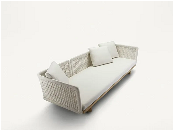 Диван на три места с мягкой спинкой из ткани PAOLA LENTI Sabi B39B фабрика PAOLA LENTI из Италии. Фото №1