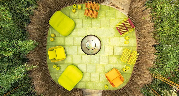 Кресло с обивкой из ткани для сада PAOLA LENTI Float B27L, B27H фабрика PAOLA LENTI из Италии. Фото №9