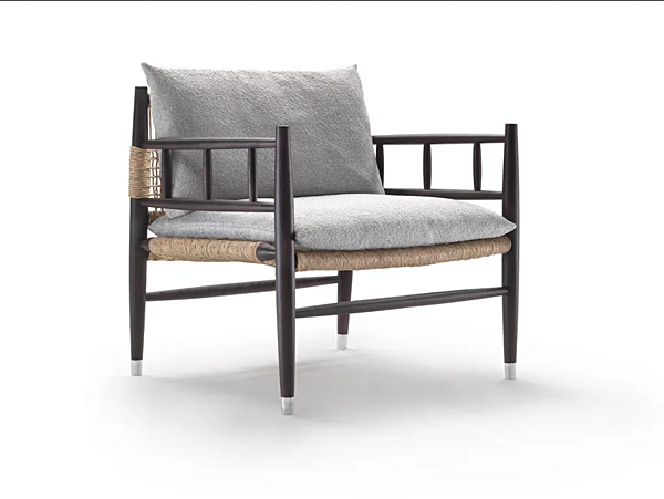 Кресло из соломки с подлокотниками FLEXFORM Lee фабрика FLEXFORM из Италии. Фото №1